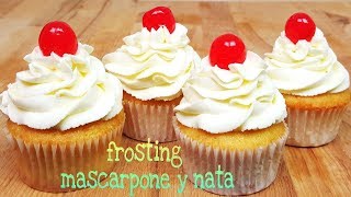 Frosting de queso mascarpone y nata  Mi tarta preferida [upl. by Danete193]