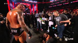 Randy Orton utterly dismantles Seth Rollins Raw March 9 2015 [upl. by Laurie]