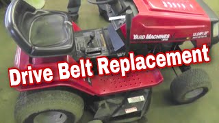 How To Replace The Drive Belt On An MTD Variable Speed Riding Mower with Taryl [upl. by Airdnaed429]