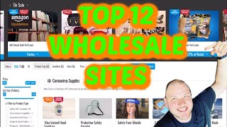 TOP 12 AMAZING Wholesale amp Pallet Inventory Sites [upl. by Fassold]