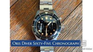 Oris Diver SixtyFive Chronograph Review  Saltzmans Watches  2021 [upl. by Pond]