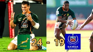 SA v Samoa  Highlights HSBC Sevens Series Dubai [upl. by Maiga]