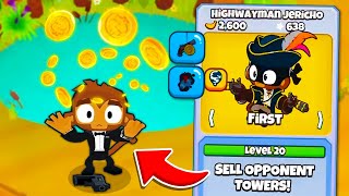 The NEW Hero in BTD Battles 2 SELLS YOUR OPPENENTS TOWERS [upl. by Dougal]