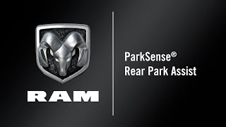 ParkSense® Rear Park Assist  How To  2020 Ram ProMaster [upl. by Nosraep]