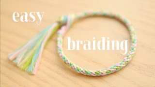 Braiding easy round cord  круглое плетение ЛЕГКО [upl. by Kreda]