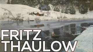 Fritz Thaulow A collection of 157 paintings HD [upl. by Retxed]