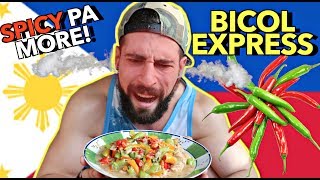 🇵🇭 COOKING amp EATING Bicol Express GATA BAGOONG 🌶🔥 First Time [upl. by Saenihp]