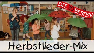 Herbstlieder KinderliederMix  Singen Tanzen und Bewegen [upl. by Anilek]