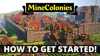 MineColonies  How To Get Started Modded Minecraft [upl. by Stevenson]