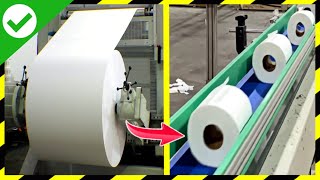 Como se HACE el PAPEL HIGIÉNICO🧻MILLONES de ROLLOS de PAPEL HIGIÉNICO  Fabricando Papel higiénico [upl. by Glynda]