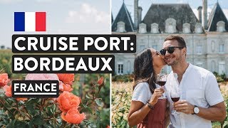 First Time In France  Bordeaux Wine Tasting Tour Vineyards amp Chateau  Princess Cruises Vlog 4 [upl. by Demetra169]