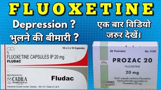 Fluoxetine capsule tablet 10mg 20mg use and detail in hindi  Prozac capsules [upl. by Alat]