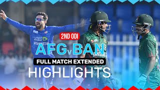 Bangladesh Beat Afghanistan to Level the Series  Full Match Extended Highlights  2nd ODI  ACB [upl. by Annovoj]