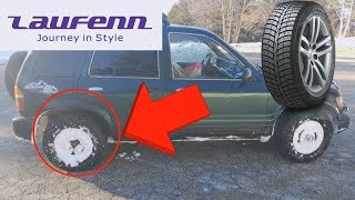 Kia Sportage With LAUFENN Tires MS FIT ICE on Snow 2018 [upl. by Brianna]