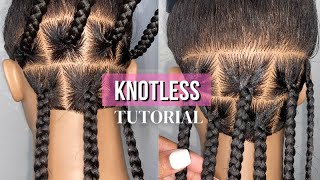 DETAILED Knotless Braid Tutorial  Beginner Friendly [upl. by Cohleen408]