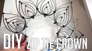 DIY ZIP TIE CROWN [upl. by Edholm566]