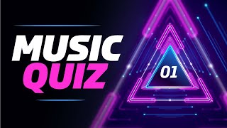 Music Quiz  Guess the song with sound clips  Music party game [upl. by Sirama]