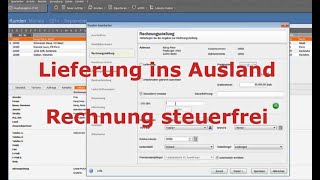 Lieferung ins Ausland  steuerfreie Rechnung in Lexware erstellen  LexBlogTV [upl. by Casandra]