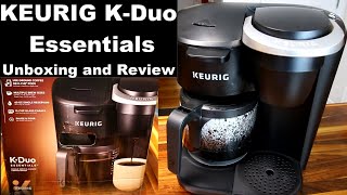 Keurig KDuo Essentials Coffee Maker Unboxing Review and Demo [upl. by Spenser674]