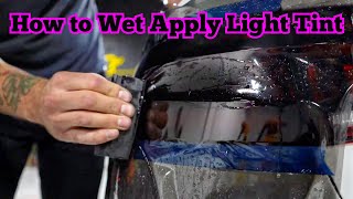 Howto Tail light Tint PPF wet apply  FlexiShield HDL PPF light tint [upl. by Berget]