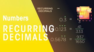 Recurring Decimals  Number  Maths  FuseSchool [upl. by Culliton945]