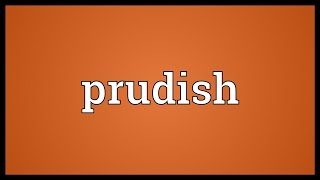 Prudish Meaning [upl. by Suixela]