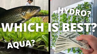 Do YOU Know The Difference Between HYDROPONICS and AQUAPONICS [upl. by Rasla]