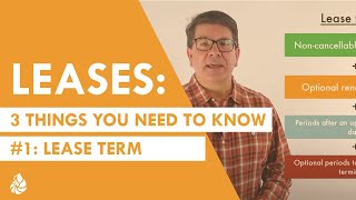 ASC 842 Leases 3 Things You Need to Know  1 Lease Term [upl. by Zeret]