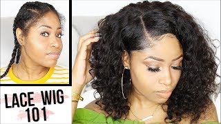 HOW TO APPLY LACE WIG FOR BEGINNERS  EASY [upl. by Atterol]