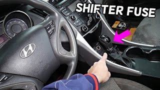 HYUNDAI SONATA AUTOMATIC TRANSMISSION SHIFTER FUSE LOCATION REPLACEMENT [upl. by Annayd]