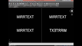 ENABLE AND DISABLE MIRROR TEXT EFFECT IN AUTOCAD  MIRREXT COMMAND [upl. by Aelber]