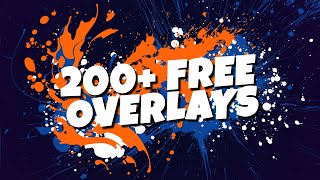 200 Free Overlays HUGE PACK 2020 FOR EDITING Sony Vegas After Effects Premiere Pro etc [upl. by Far]