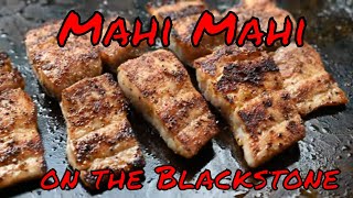 Mahi Mahi with Peach Salsa  Blackstone Griddle Recipe [upl. by Joana400]