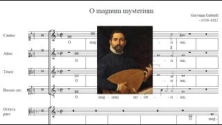 Giovanni Gabrieli  O Magnum Mysterium 1587 [upl. by Sandstrom]