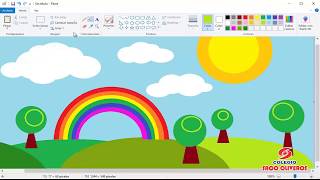 VIDEO TUTORIAL PAINT PAISAJE 1ER GRADO [upl. by Odnalra]