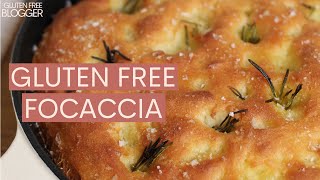 HOW TO MAKE GLUTEN FREE FOCACCIA VEGAN  EASY GLUTEN FREE BREAD [upl. by Amapuna]