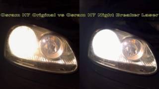 Osram H7 Original vs Osram H7 Night Breaker Laser [upl. by Slen]