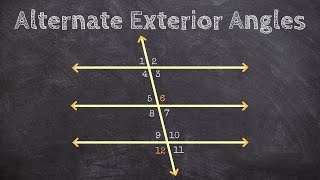 Geometry  Identifying Alternate Interior and Exterior Angles [upl. by Sanez]