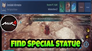 HOW TO FIND SPECIAL STATUE REQUEST MISSION  MIR4 [upl. by Mignon]