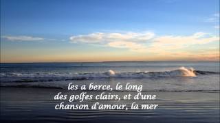 La Mer  Francoise Hardy HD HQ with French lyrics [upl. by Alon]