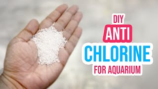 DIY Anti Chlorine How to Remove Chlorine from Tap Water for Aquarium [upl. by Ikkiv]