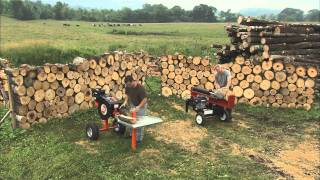 Split Off DR RapidFire vs 34Ton Hydraulic Wood Log Splitter [upl. by Etessil]