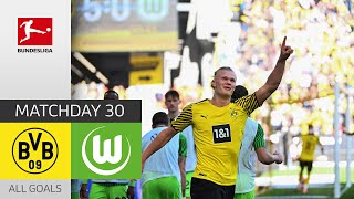 5 Goals in 14 Minutes  Borussia Dortmund  VfL Wolfsburg 61  All Goals  MD 30 – Bundesliga [upl. by Gwenn]