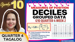 DECILES OF GROUPED DATA G10 [upl. by Nomad]