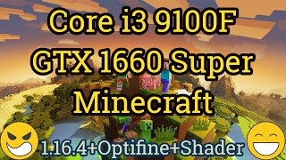 Core i3 9100F  GeForce GTX 1660 Super  MINECRAFT [upl. by Betty]