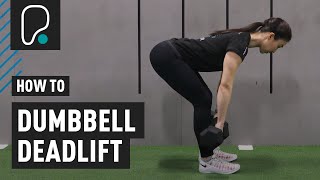 COMPOUND EXERCISES  How to do a Dumbbell Deadlift [upl. by Woodcock214]