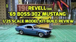 Revell 69 Boss 302 Mustang 125 Scale Model Kit Build Review 854313 [upl. by Martinez370]