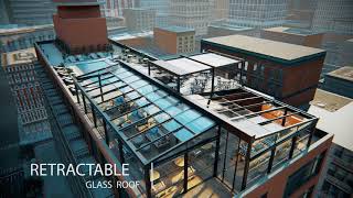 Retractable Glass Roof and Guillotine systems [upl. by Eelam]