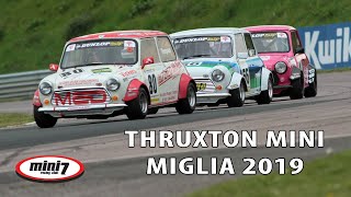 Mini Miglia epic race at Thruxton BTCC 2019 [upl. by Deste]