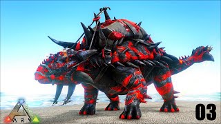 CONFLAGRANT ANKLYO amp GIANT FEATHERLIGHT ARMY  ARK Survival Evolved Pugnacia Dinos ARK MODDED E03 [upl. by Ahcrop]